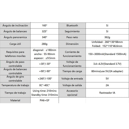 Estabilizador Para Celular, IA, 3 ejes, L7Bpro, Android y IOS