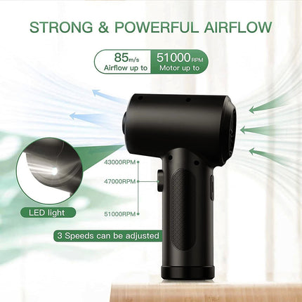 Pistola de aire comprimido inalambrico para PC, teclado, laptop 51000 mAh