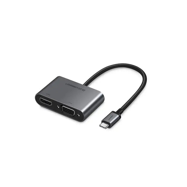 Adaptador UGREEN USB C 2 en 1 HDMI y VGA  Hub